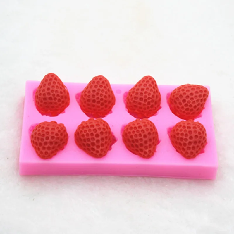 

strawberry chocolate mold cake decorative DIY hand made soap silicone molds