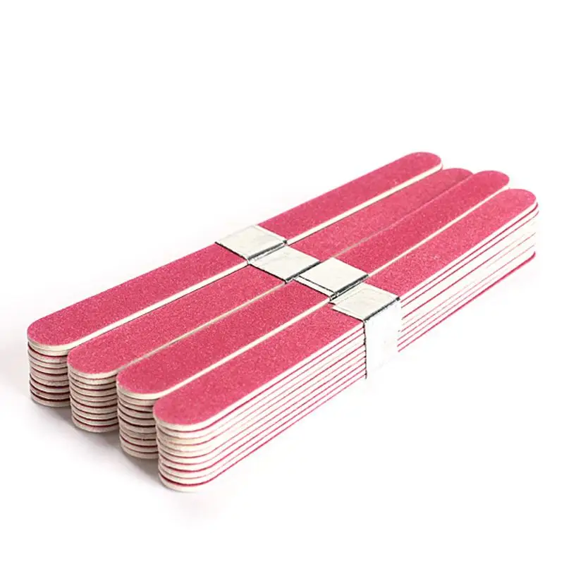 40 шт ногтей разделитель для маникюра шлифовальные пилки деревянные серповидные наждачные зернистости