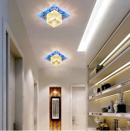 Luz de techo del pasillo de cristal led luminarias decoración del hogar luces de entrada led.jpg