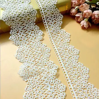 

15Yards Embroidered Small Flower Lace Ribbon Sewing Applique White Lace Trims Tape Wedding Party Decor Craft Dentelle Blanche