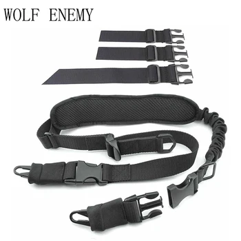 

Outdoor Tactical Multi-functional Strap American Lanyard Single and Double Point Transfer Gun Sling Plus Cotton Shoulder Pads