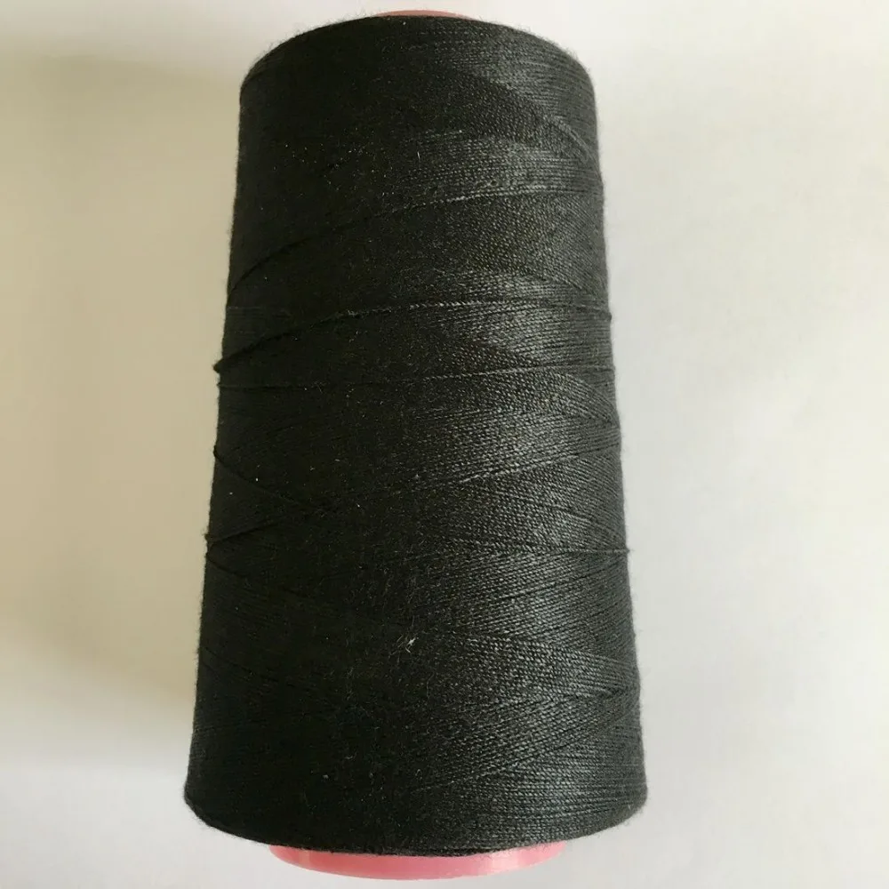 1 roll Black cotton thread hair weave thread with gift 1 pc 6.5cm C