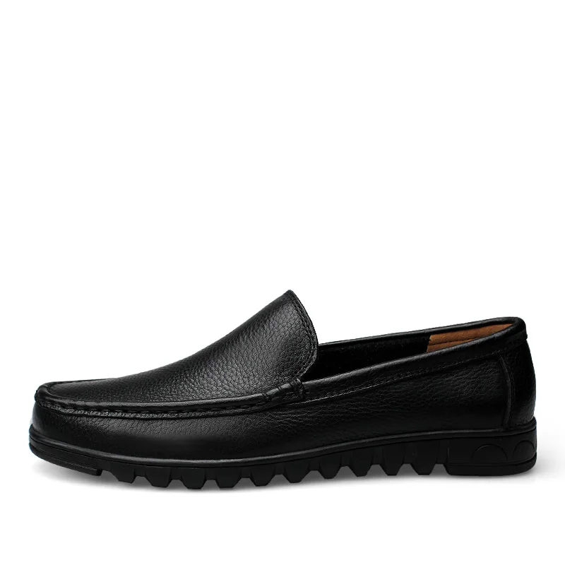 CLAX/Мужская официальная обувь; коллекция года; сезон весна-лето; черные модельные туфли; мужская кожаная обувь; деловая обувь; дышащая мягкая обувь; большие размеры
