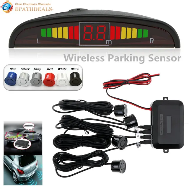 Wireless Radar Detector >> Wireless Auto Car Parktronic Led Parking Sensor System Reverse Wireless Radar Detector >> Wireless Auto Car Parktronic Led Parking Sensor System Reverse