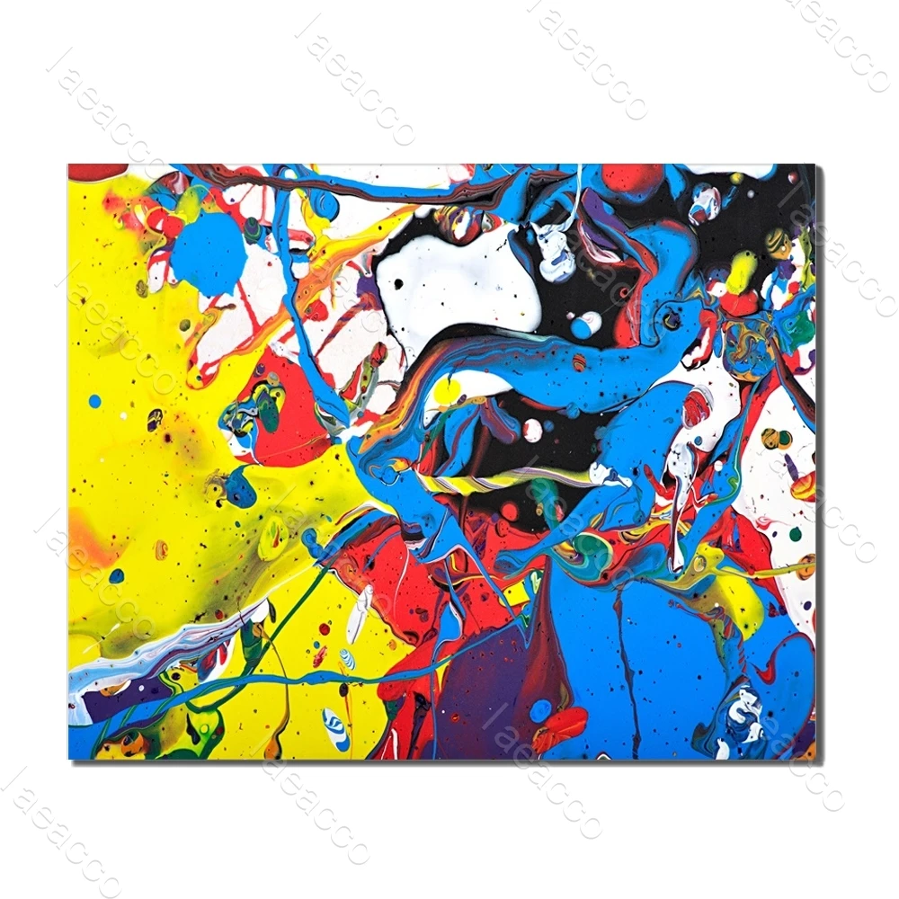 

Watercolor Abstract Freestyle Vintage Posters and Prints Decorative Canvas Painting Picture for Living Room Home Decor No Frame
