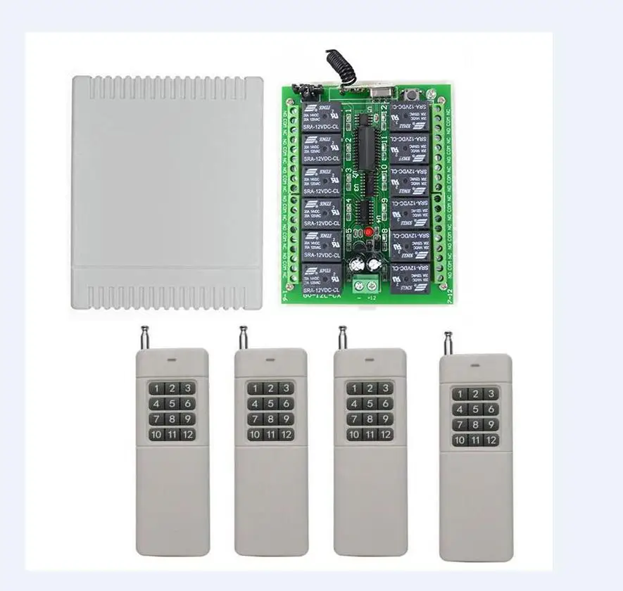 Обновление 3000 м Дальний диапазон DC12V 12 V CH 12CH RF беспроводной переключатель системы