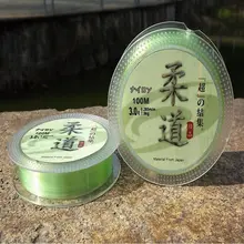 1 шт. 100 м прочная нейлоновая рыболовная леска рыболовные снасти лески 0,8#/1,5#/2,5#/3#/5# светло-зеленый цвет