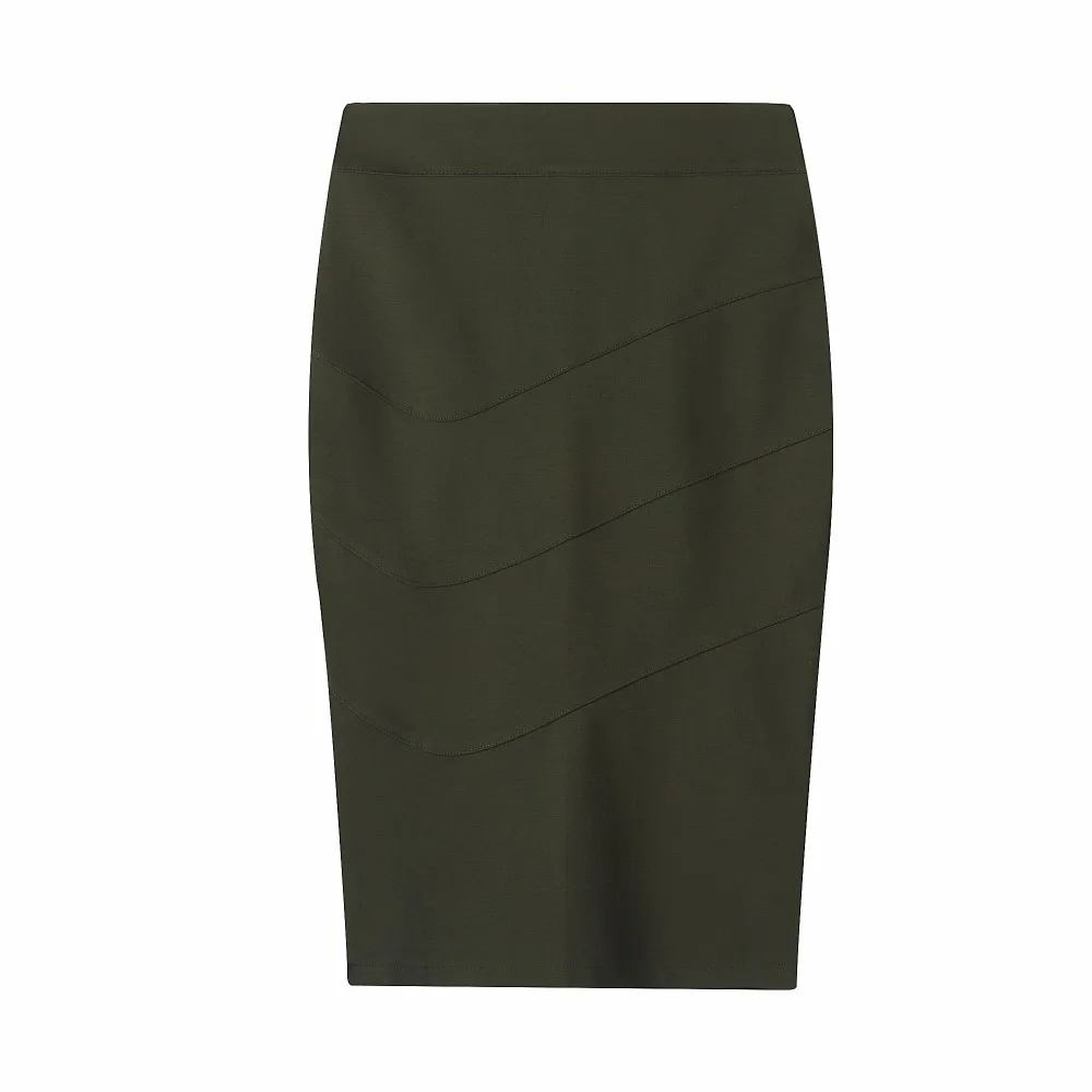 MNOGCC сексуальная девушка Твердые облегающая юбка-карандаш женские по колено миди hl офисные высокая талия юбки для женщин