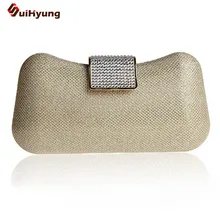 New! ! Women Fashion Handbag DIY Diamond Hard Box Day Clutch Wedding Handbag Purse Lady Party Evening Bag With Shoulder Chain