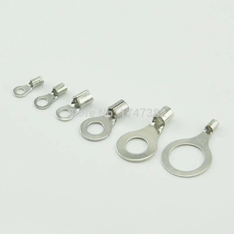 

200PCS RNB1.25-5 Non-insulated ring terminal electrical wire crimp naked connector AWG 22-16