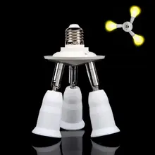 3 в 1 регулируемый E27 светильник адаптер держатель Гнездо разветвитель для ламп база