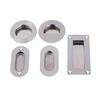 Modern Flush Embed Knobs Wardrobe Sliding Recessed Pulls Kitchen Cabinet Cupboard Door Drawer Nightstand Hidden Handles