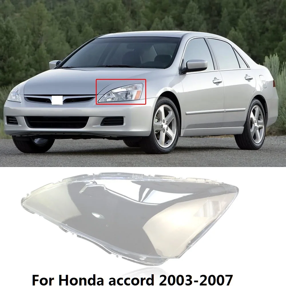 

CAPQX 1PC For Honda Accord 2003-07 2.4 Front Headlamp Headlight Lampcover Lampshade Waterproof Bright Lamp Shade Shell Cover Cap