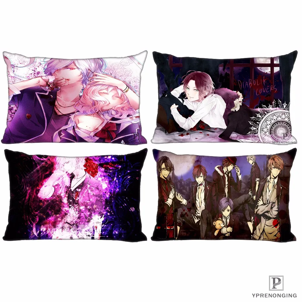 

Custom Diabolik.Lovers. Haunted.dark Rectangle Pillowcases Zippered Pillow Cover Cases 35x45,40x60cm (One Side Print)180516-15