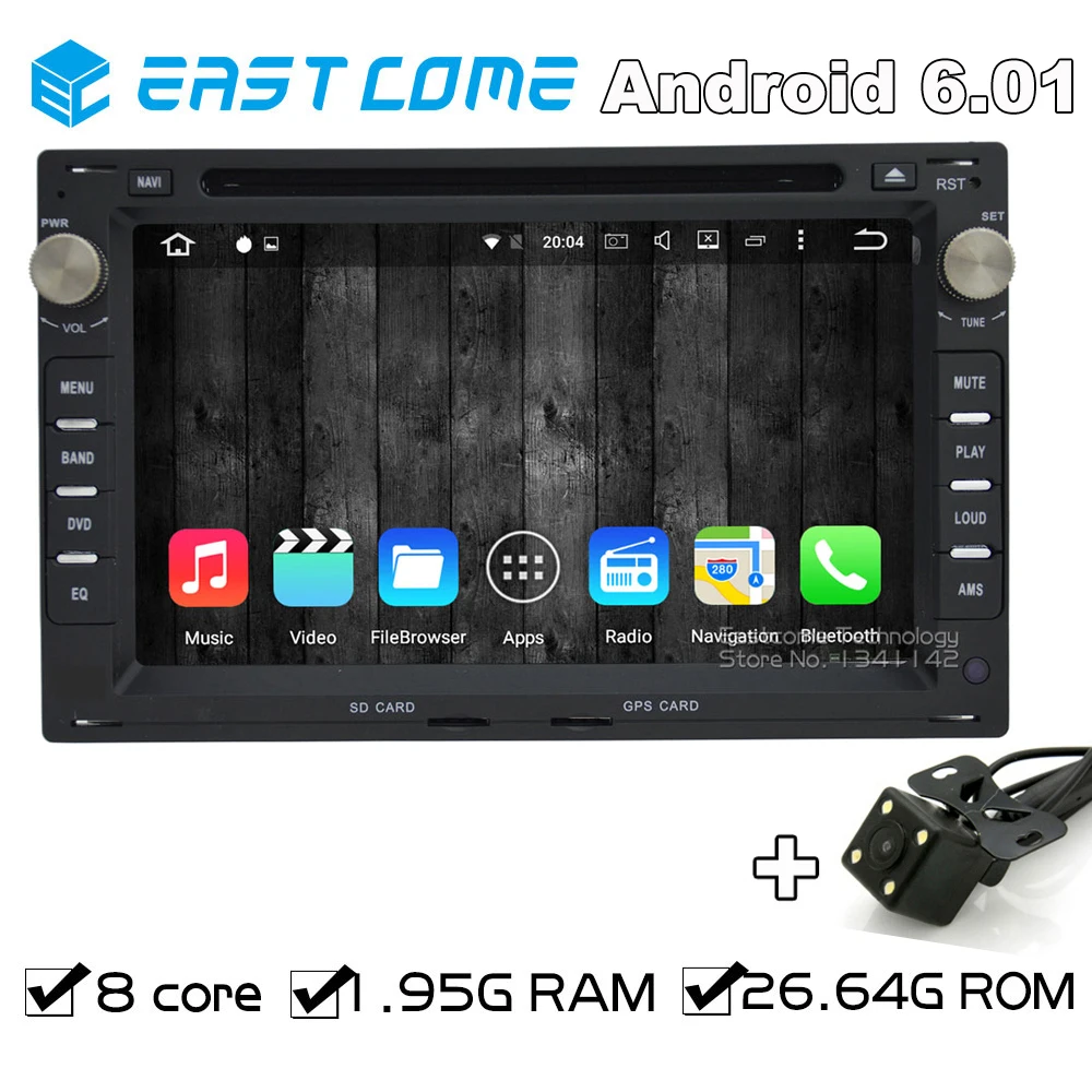 Sale 8 Cores Quad Core Android 6.01 Car DVD Player For VW BORA(MK3,4) POLO(MK3,4) PASSAT B5(MK5) SHARAN With Radio Backup Camera 0