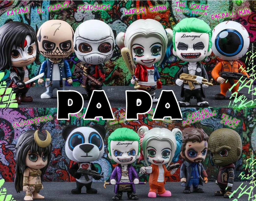 

Original HT Hottoys Suicide Squad Cosbaby Batman Haley Quinn Clown Joker Doctor Strange Collection Figure for Christmas Gift