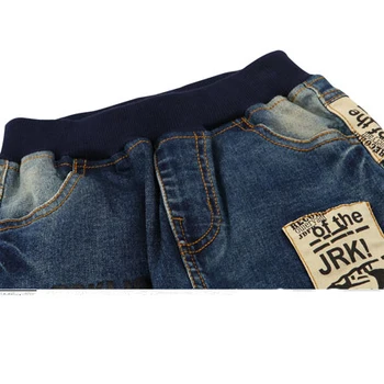 New Fashion boys jeans with letter print 2018 spring autumn good quality jean kids for age 3 4 5 6 7 8 9 11 12 13 years old B080 4