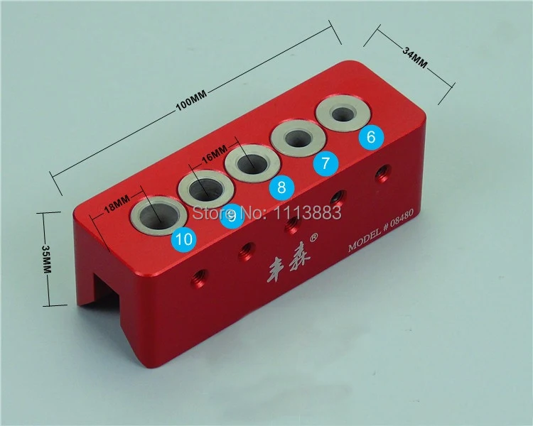 Hand Tap Guide V Drill Guides Portable Drilling Guide Kit With 5 Sizes Drill Bit Guide Bushings 6mm 7mm 8mm 9mm 10mm