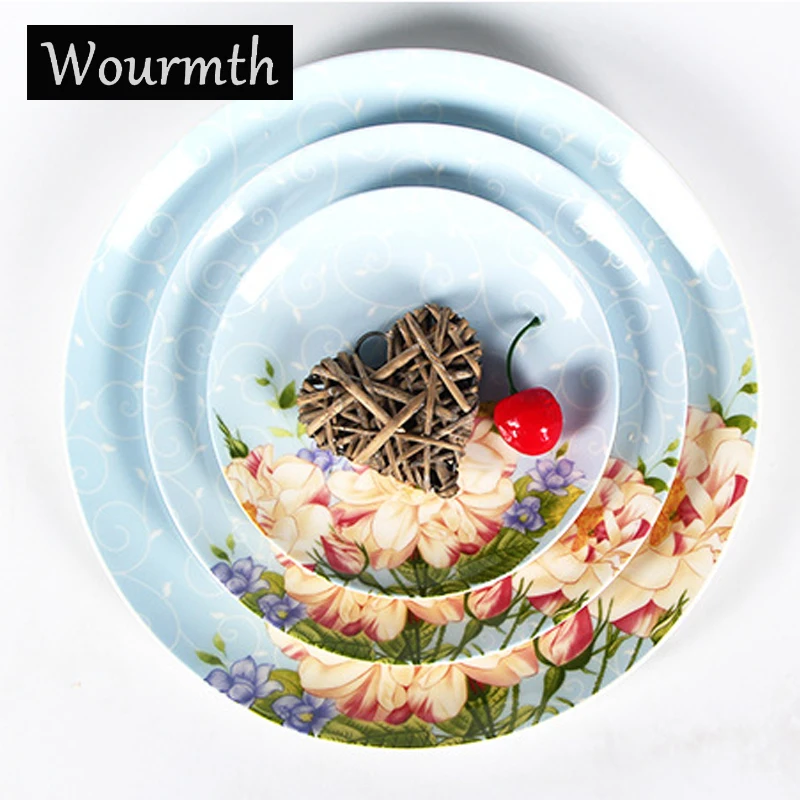 

WOURMTH Ceramic Creative 8 inch Western Steak Board Dinner Plate Bone China Seasoning Tray Food Tray Christmas Gift
