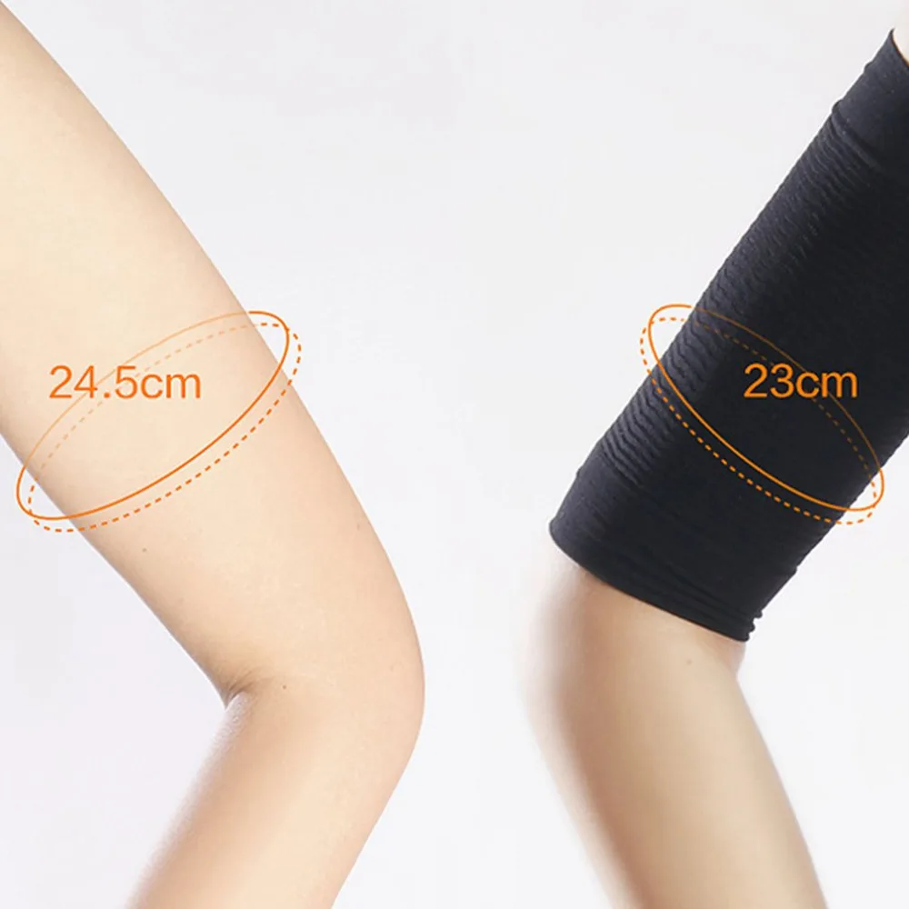 1 Pair 680D Compression Arm Shaper Workout Toning Burn Cellulite Slimming Arms Sleeves Fat Burning Short Sleeves for Women 190mm 1 Pair 680D Compression Arm Shaper Workout Toning Burn Cellulite Slimming Arms Sleeves Fat Burning Short Sleeves for Women 190mm
