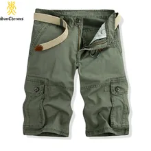 Мужские шорты-карго в стиле милитари, новинка, армейские камуфляжные шорты, мужские хлопковые Свободные повседневные шорты для работы, большие размеры 28-38