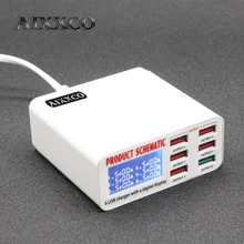 Aixxco для Qualcomm Charge 3.0 6 Порты смарт-мобильный телефон Зарядное устройство Настольный USB Зарядное устройство для iPhone Samsung Xiaomi Быстрый Зарядное устройство