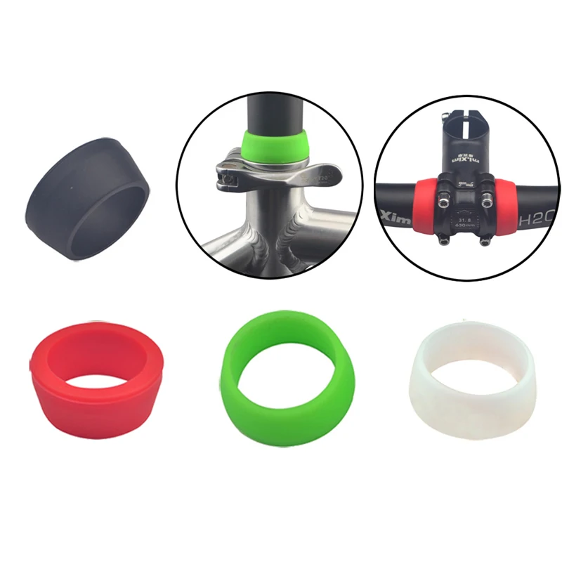 

Small/Big Waterproof Dustproof Colorful Bicycle Silicone Seatpost Cover Ring MTB Mountain Road Seat Protection Bike Accessories