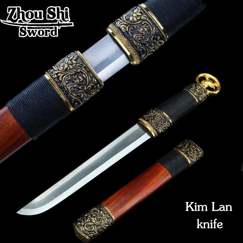 

Archaize sword Kim Lan Stiletto All handmade Forging steel the folded pattern Beautifully alloy Ngok Precious Collection
