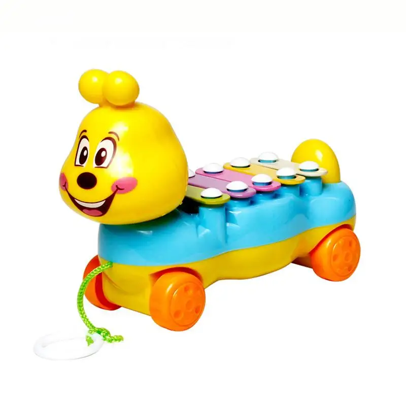 

Cartoon Caterpillar Xylophone Toy Hand Knock Glockenspiel Piano Toy Musical Instrument Toy, Educational Music Toy for Kids