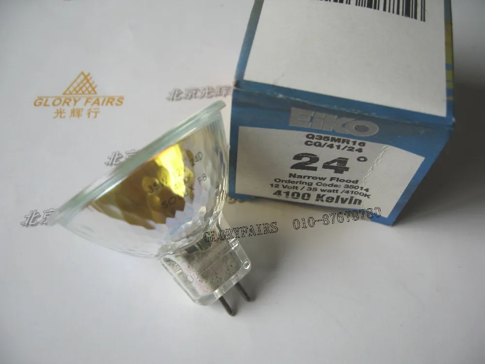 EIKO SOLUX 4100K 12V 35W 24D естественные дневные галогенные лампы Q35MR16/CG/41/24 дисплей фото 12V35W