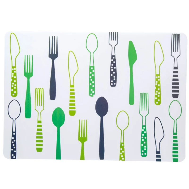 

European Minimalist Cartoon Place Mat PVC Table Mat Bowl Pads Waterproof Anti-fouling Place Mat kitchen Plate Table Decoration