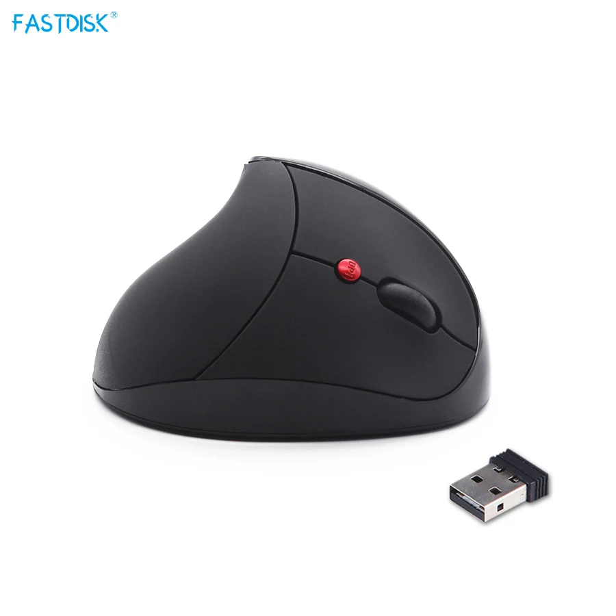 

Optical 2.4GHz Wireless Mouse Healthy Ergonomic Mouse 6 Buttons With DPI Switch 2400DPI prevention wrist pain For Computer PC