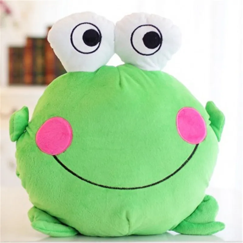 35CM 2016 Cute Cartoon Frog Plush Toy Soft Pillow PP Cotton Frogs