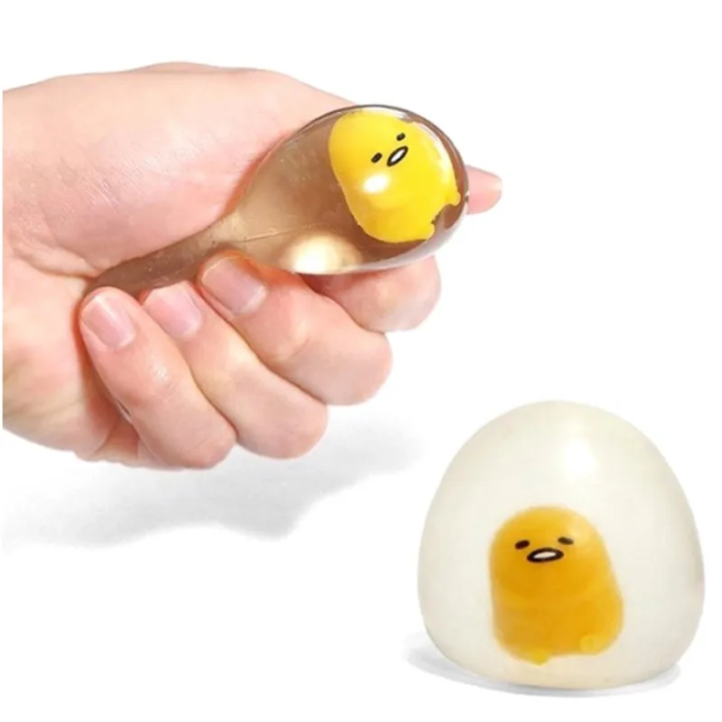 Ленивый эспандер в виде яйца игрушки антистресс вентирующий шар Забавный сжимающиеся болотного цвета снятие стресса подарок для взрослых и детей ленивый желток снятие стресса