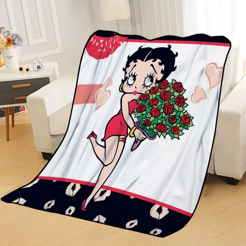 Новое поступление Betty Boop одеяло s печать мягкий сон одеяло на дом/диван/офис портативный дорожный Чехол одеяло - Цвет: Blanket 10