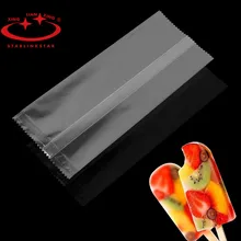 Sac à glace en plastique Transparent, 100 pièces/paquet, sacs à Popsicle, stockage de crème glacée, emballage de cuisson, emballage de boisson glacée, sacs d'emballage de Snack