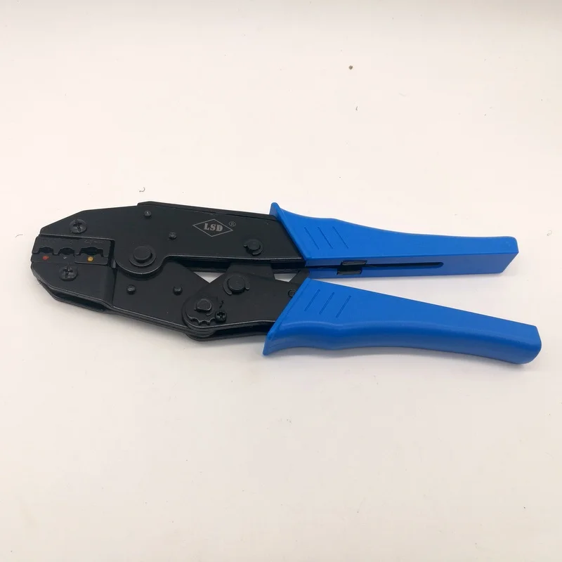 LS-K03C hand crimping tool kit for crimping terminals and connectors with cable cutter and replaceable dies crimping tool set