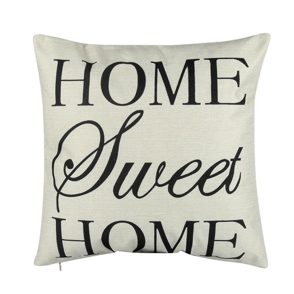

HOME Musical Note Printed Pillow Cover Case 43x43CM Mat Cotton Linen Throw Square Pillowcases for Home Room Decoration
