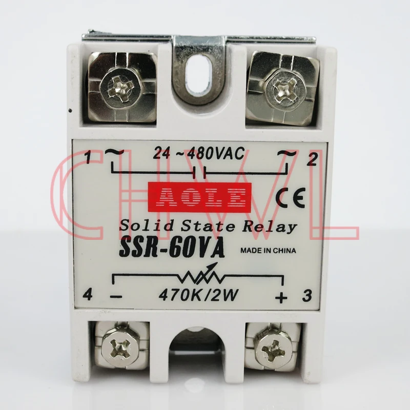 Newest 1pcs Solid State Relay Module SSR 60VA 60A Extermal control