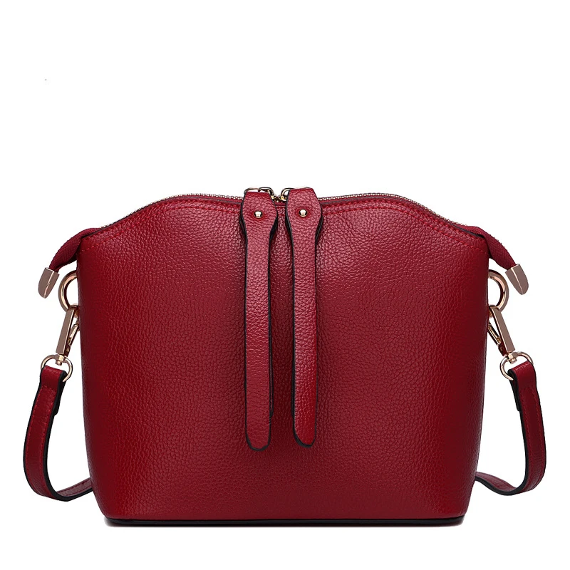 

High Quality Women's Genuine Leather Handbags Cow Leather Shoulder CrossBody Bags Fashion Soft Shell Women Messenger Bags