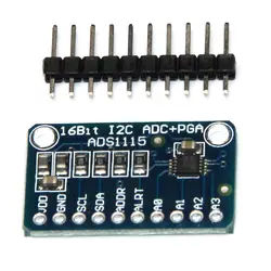 ADS1115 16 бит 4 канала I2C IIC аналого-цифровых Высокая точность АЦП/PGA конвертер развитию для Arduino 16 байт 1 шт