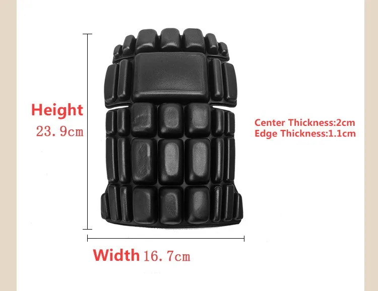 2pcs CE Eva knee pads for work kneelet for professional working pants knee protective removable kneepads safety accessories  (8)