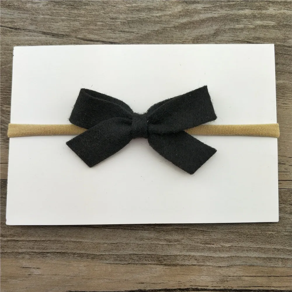 

1pcs 10color Children Girls Handmade Bow Headbands With Elastic Nylon Hair Band For Kids Hair Accessories Cute Hairwear headband