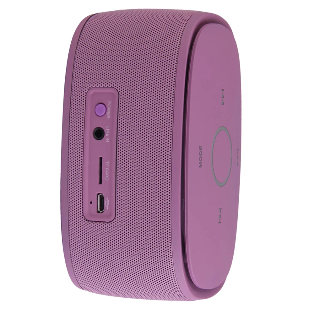 

KINGONE K5 Wireless Super Bass Mini APP Bluetooth Stereo Music Speaker Universal Color:Purple