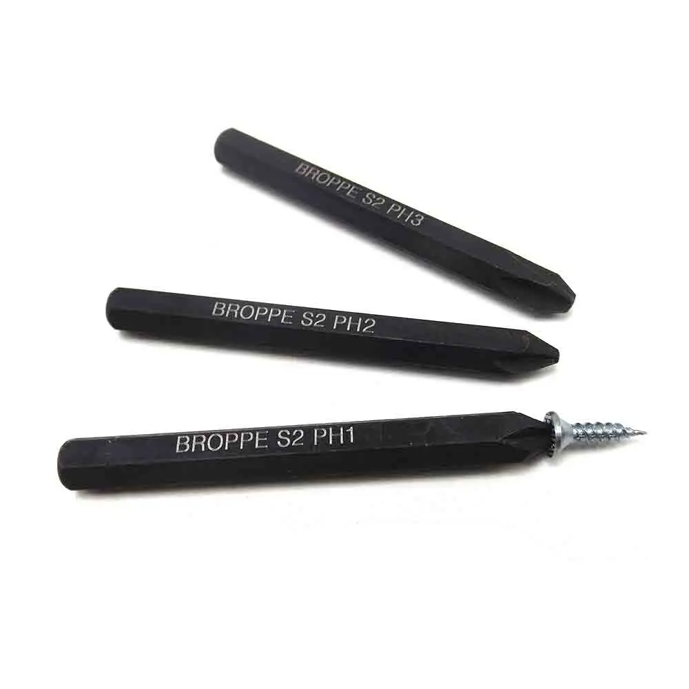 

3PCS 8mm Hex Shank Cross Phillips Electric Magnetic Screwdriver Bit Set For Heavy Duty Impact Driver Set Screwdriver Bits