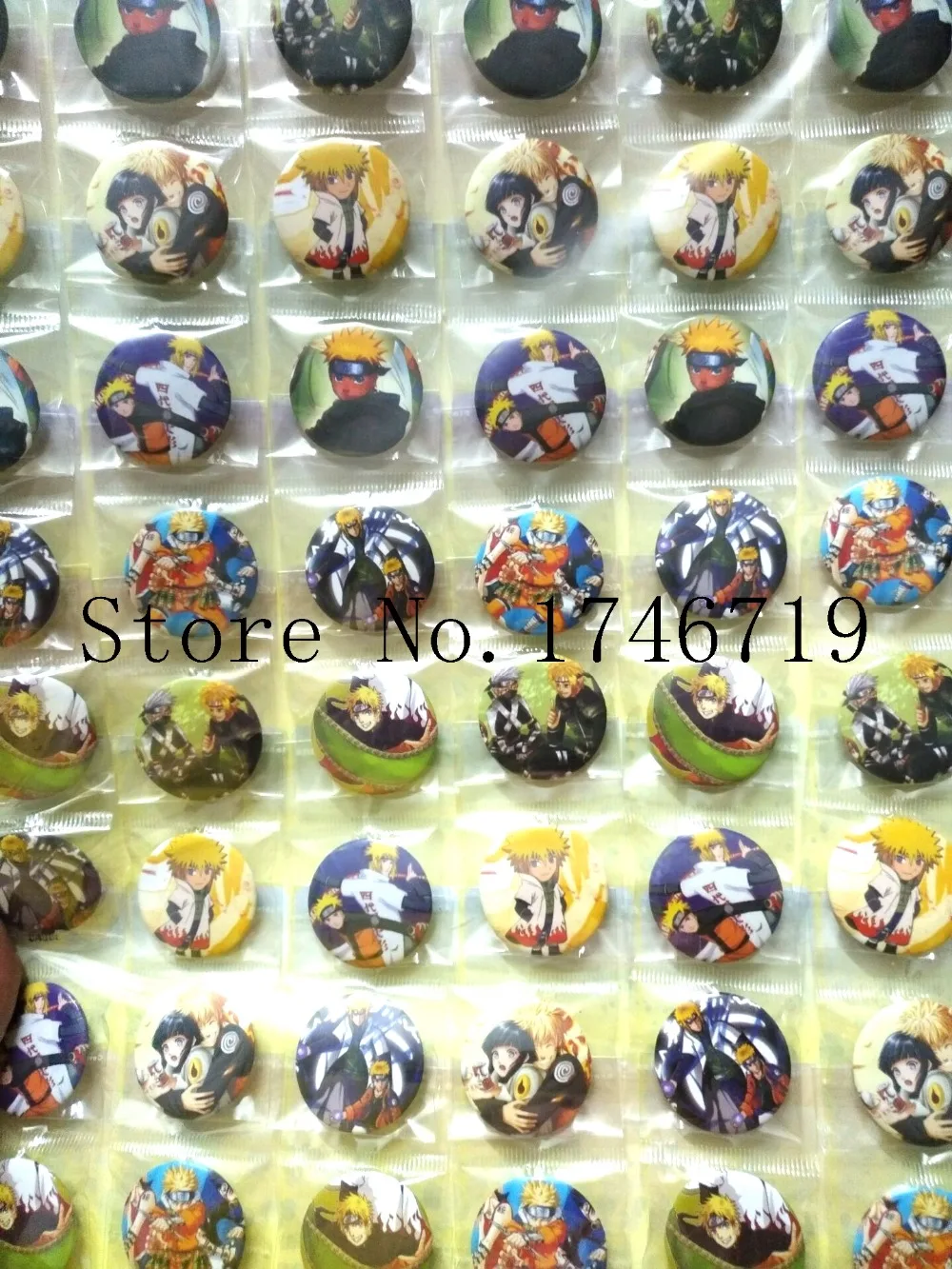 

Hot Sale 48 pcs/set Cartoon Japanese Anime Naruto Badges 3cm Cartoon Brooch Button Badge Pin,Kids Party Gift X-71