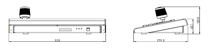 Видеоконференц-сетевая клавиатура контроллер Джойстик RS485/232 RJ45 порты PelcoD VISCA для HDMI SDI IP видеокамера