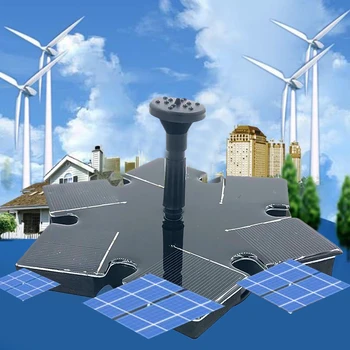 

Behogar Solar Powered Miniature Fountain Water Pump for Bird Bath Fish Tank Pond Aquarium Pool Garden Yard Decoration Snowflake