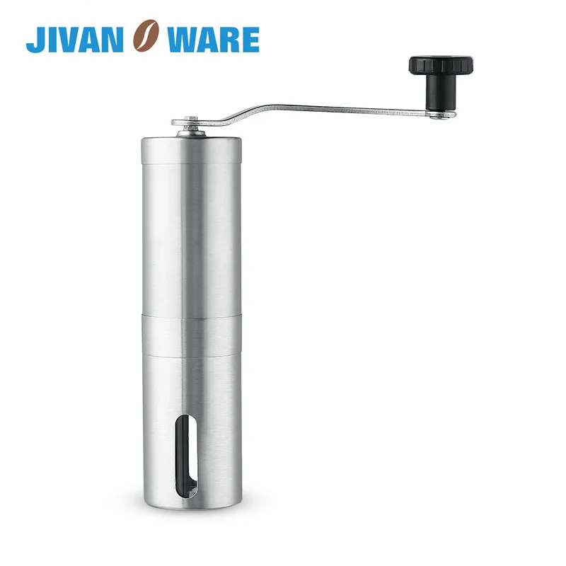 JIVANWARE 40g Stainless Steel portable travel coffee grinder for pod