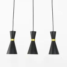 Modern Deisgn Pendant Lights Dinning Room Kitchen Hanging Lamp E27 5W Led Bulb Black White Metal Decor Home Lighting 220V